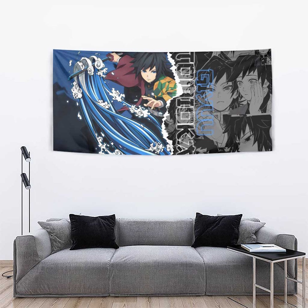 Giyu Tomioka - Demon Slayer Tumbler With Handle Anime Japan Style TS04 Giyu Tomioka - Demon Slayer Tumbler With Handle Anime Japan Style TS04