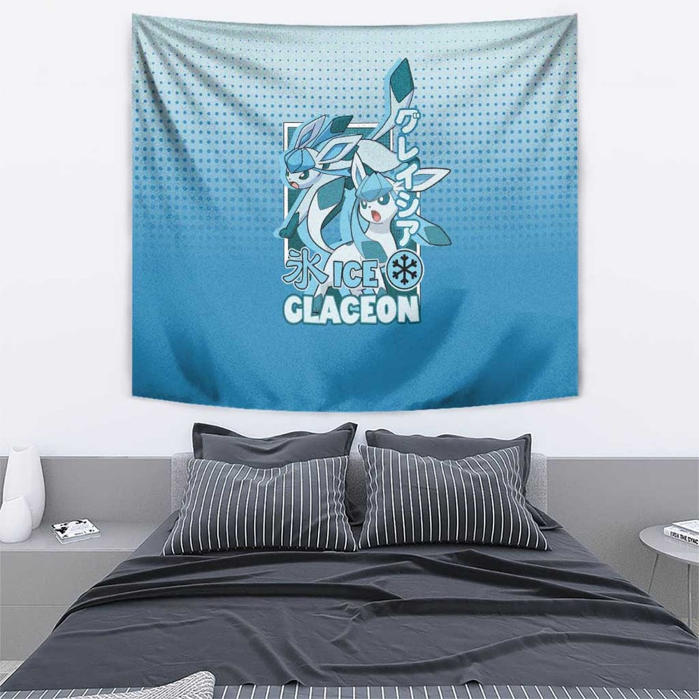 Glaceon from Poké Tapestry with Ice Type Ability and Elegant Pose Design TS04 Glaceon from Poké Tapestry with Ice Type Ability and Elegant Pose Design TS04