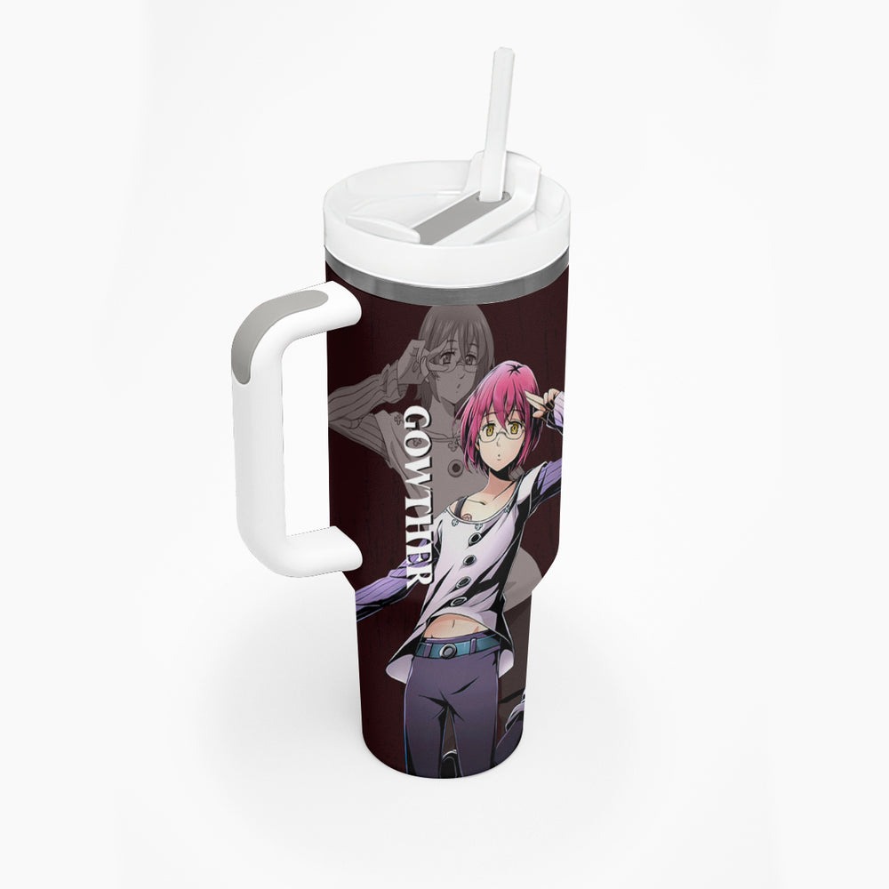 Goat's Sin of Lust Gowther Tumbler With Handle Ten Commandments TS04 Goat's Sin of Lust Gowther Tumbler With Handle Ten Commandments TS04