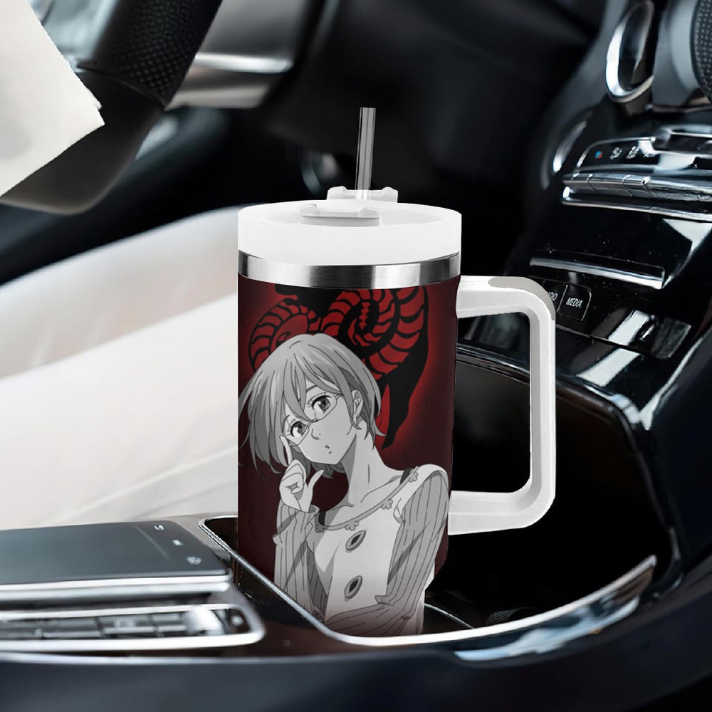 Goat's Sin of Lust Gowther Tumbler With Handle Ten Commandments TS04 Goat's Sin of Lust Gowther Tumbler With Handle Ten Commandments TS04