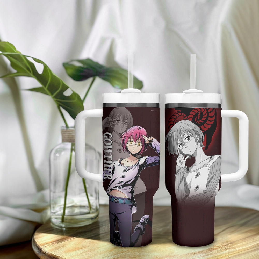 Goat's Sin of Lust Gowther Tumbler With Handle Ten Commandments TS04 Goat's Sin of Lust Gowther Tumbler With Handle Ten Commandments TS04
