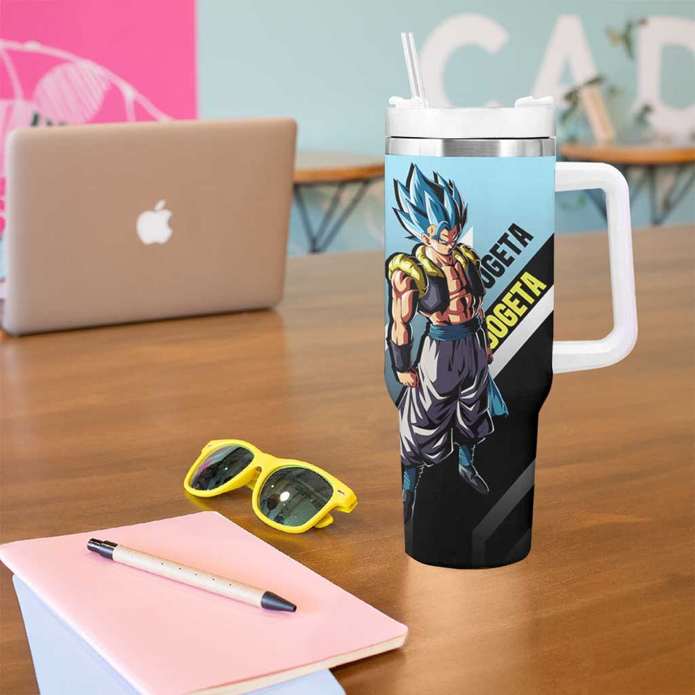 Gogeta Dragon Ball Tumbler With Handle with Fusion Aura and Dynamic Fighting Pose Design TS04 Gogeta Dragon Ball Tumbler With Handle with Fusion Aura and Dynamic Fighting Pose Design TS04