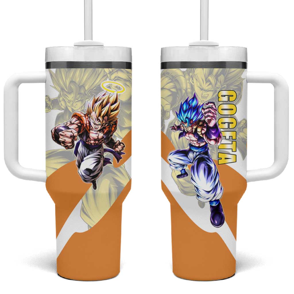 Gogeta Fusion Warrior Tumbler With Handle Energetic Anime Combat Style TS04