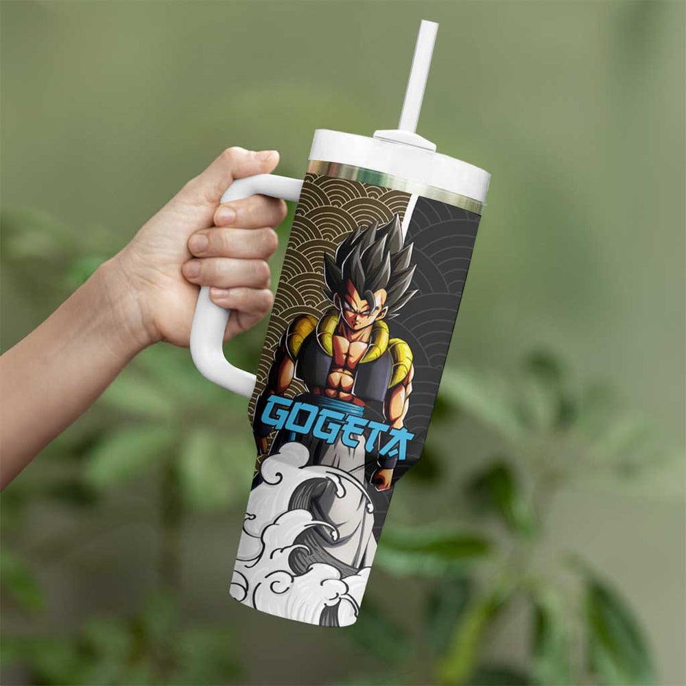 Gogeta Japanese Kanagawa - Dragon Ball Tumbler With Handle Anime Japan Style TS04 Gogeta Japanese Kanagawa - Dragon Ball Tumbler With Handle Anime Japan Style TS04