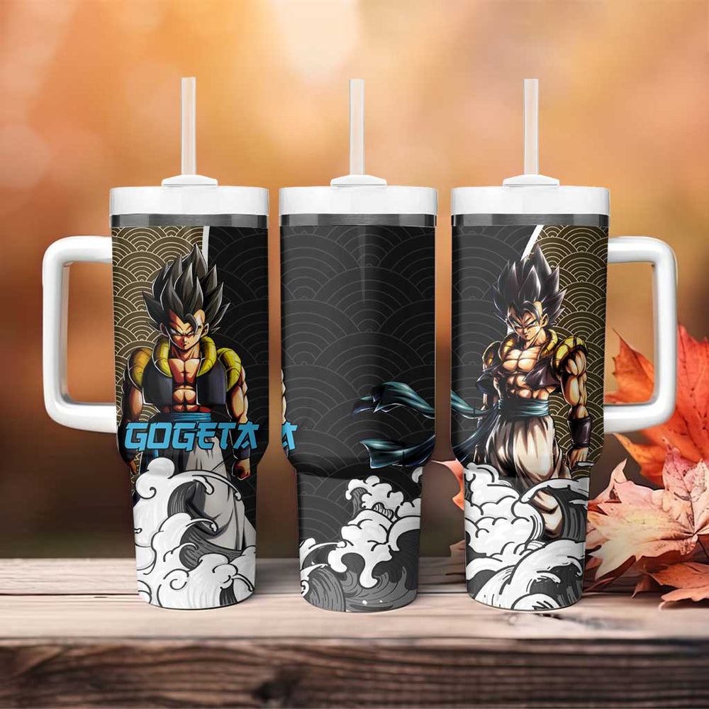 Gogeta Japanese Kanagawa - Dragon Ball Tumbler With Handle Anime Japan Style TS04 Gogeta Japanese Kanagawa - Dragon Ball Tumbler With Handle Anime Japan Style TS04
