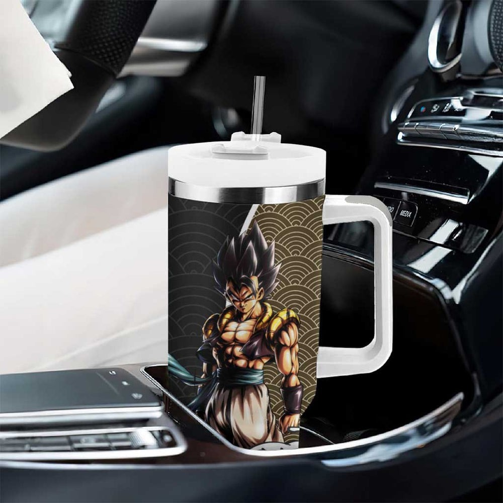 Gogeta Japanese Kanagawa - Dragon Ball Tumbler With Handle Anime Japan Style TS04 Gogeta Japanese Kanagawa - Dragon Ball Tumbler With Handle Anime Japan Style TS04