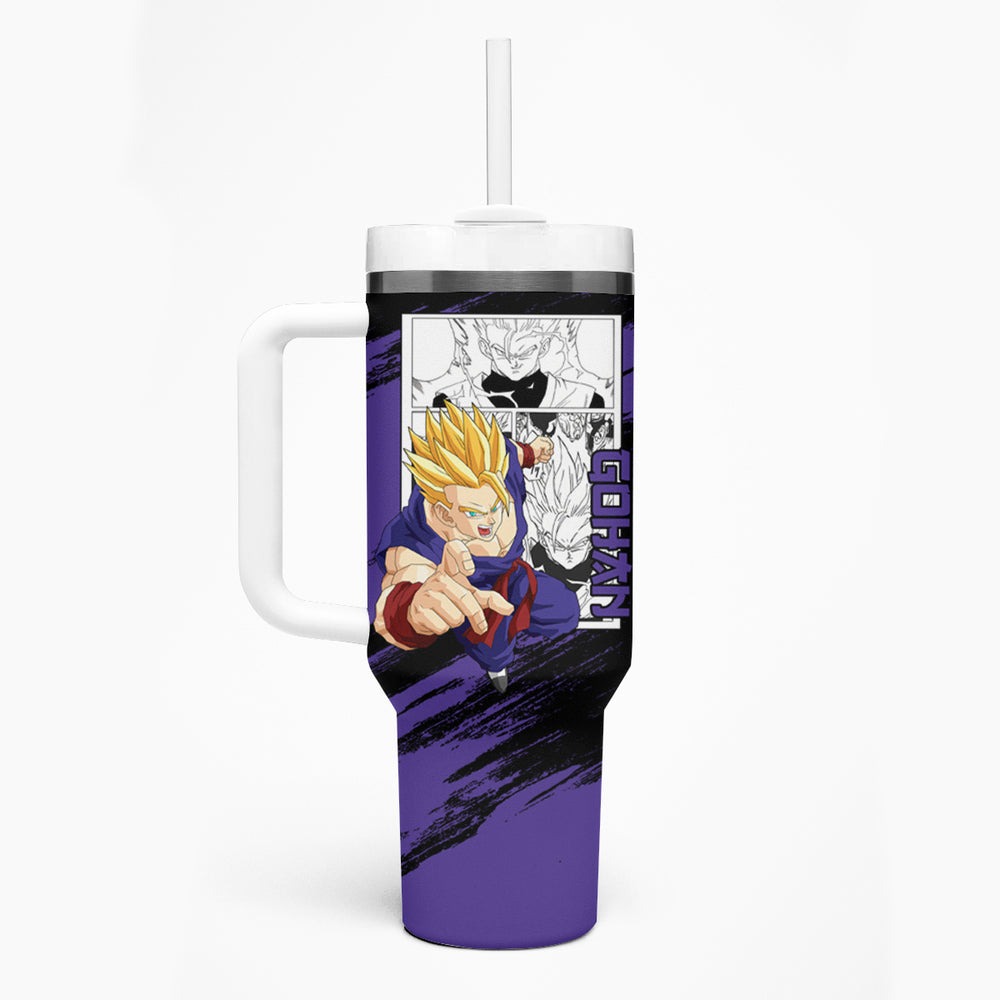 Gohan Adult SSJ2 Tumbler With Handle Dragon Ball Anime Mix M Gohan Adult SSJ2 Tumbler With Handle Dragon Ball Anime Mix M