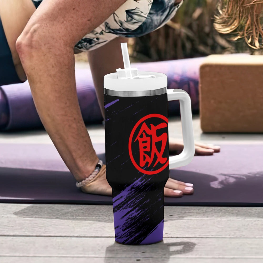 Gohan Adult SSJ2 Tumbler With Handle Dragon Ball Anime Mix M Gohan Adult SSJ2 Tumbler With Handle Dragon Ball Anime Mix M