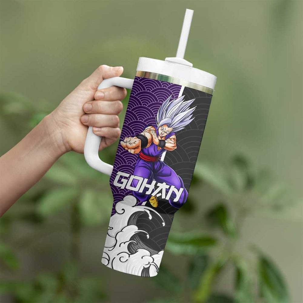 Gohan Beast Japanese Kanagawa - Dragon Ball Tumbler With Handle Anime Japan Style TS04 Gohan Beast Japanese Kanagawa - Dragon Ball Tumbler With Handle Anime Japan Style TS04