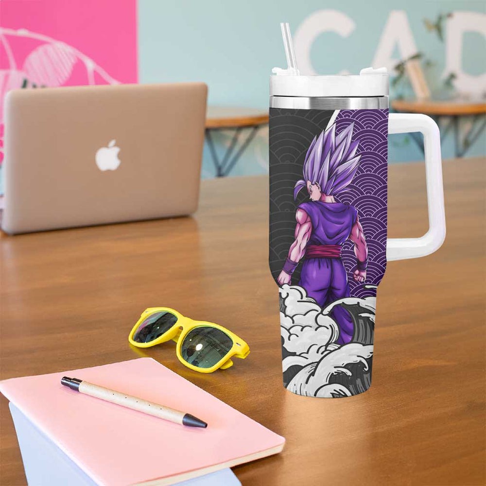 Gohan Beast Japanese Kanagawa - Dragon Ball Tumbler With Handle Anime Japan Style TS04 Gohan Beast Japanese Kanagawa - Dragon Ball Tumbler With Handle Anime Japan Style TS04