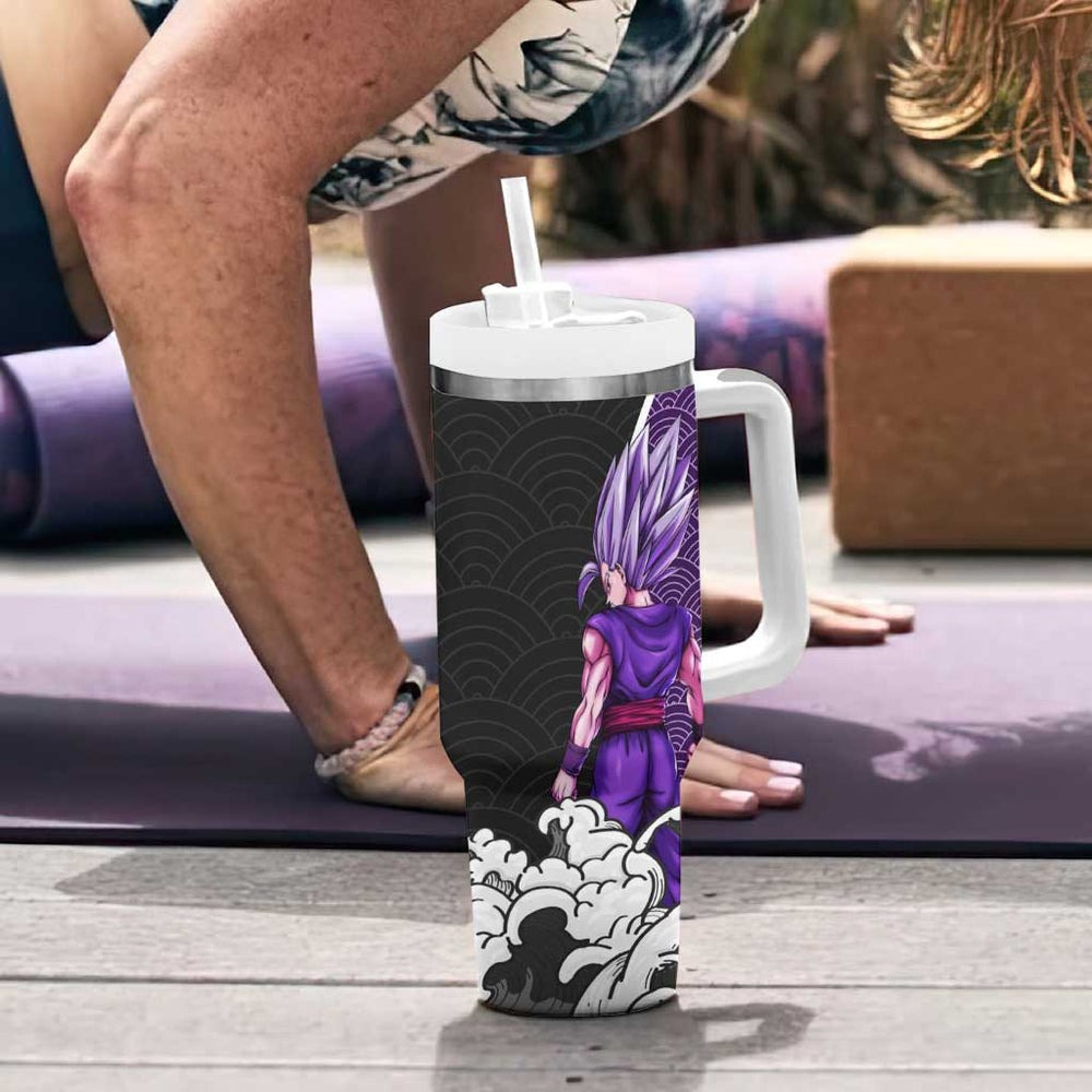 Gohan Beast Japanese Kanagawa - Dragon Ball Tumbler With Handle Anime Japan Style TS04 Gohan Beast Japanese Kanagawa - Dragon Ball Tumbler With Handle Anime Japan Style TS04