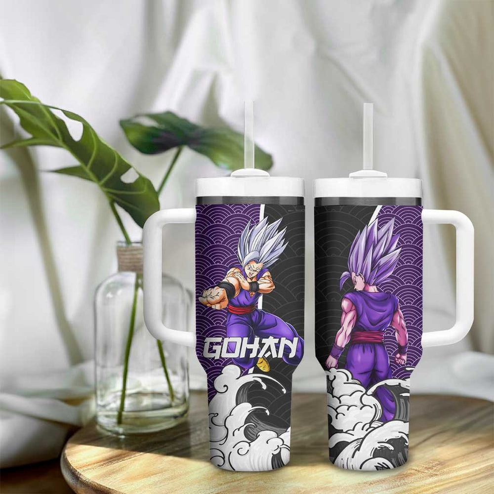 Gohan Beast Japanese Kanagawa - Dragon Ball Tumbler With Handle Anime Japan Style TS04 Gohan Beast Japanese Kanagawa - Dragon Ball Tumbler With Handle Anime Japan Style TS04