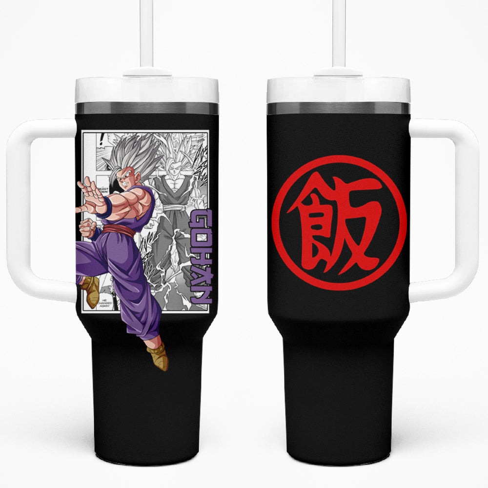 Gohan Beast Tumbler With Handle Dragon Ball Anime Mix Manga Gohan Beast Tumbler With Handle Dragon Ball Anime Mix Manga