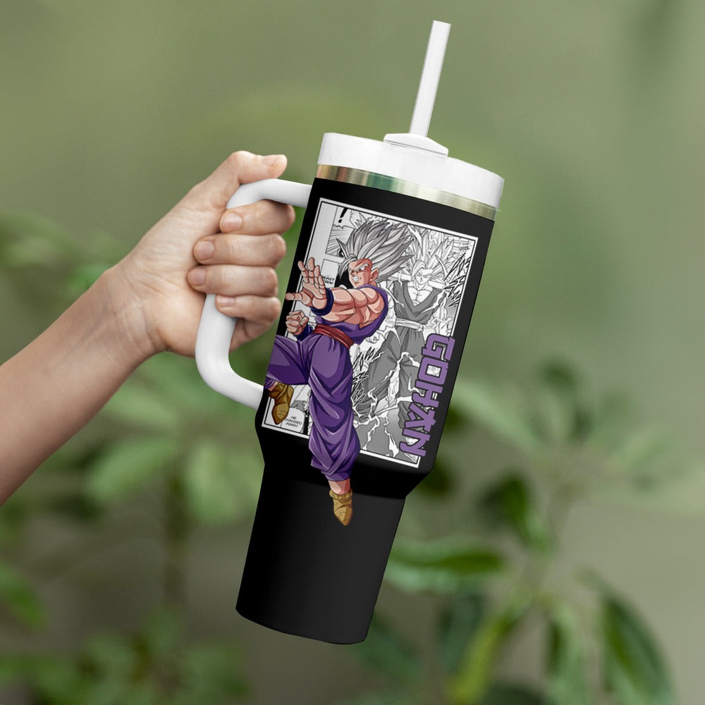 Gohan Beast Tumbler With Handle Dragon Ball Anime Mix Manga Gohan Beast Tumbler With Handle Dragon Ball Anime Mix Manga