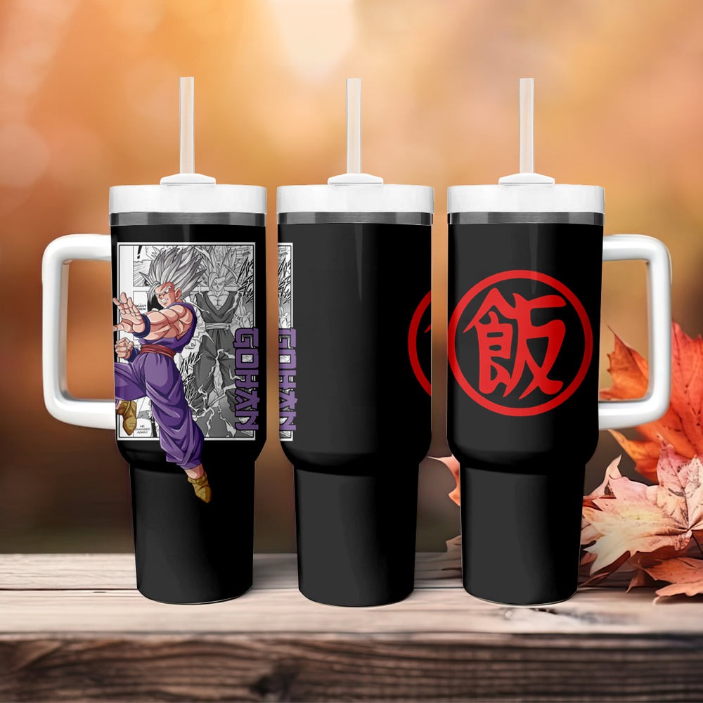 Gohan Beast Tumbler With Handle Dragon Ball Anime Mix Manga Gohan Beast Tumbler With Handle Dragon Ball Anime Mix Manga