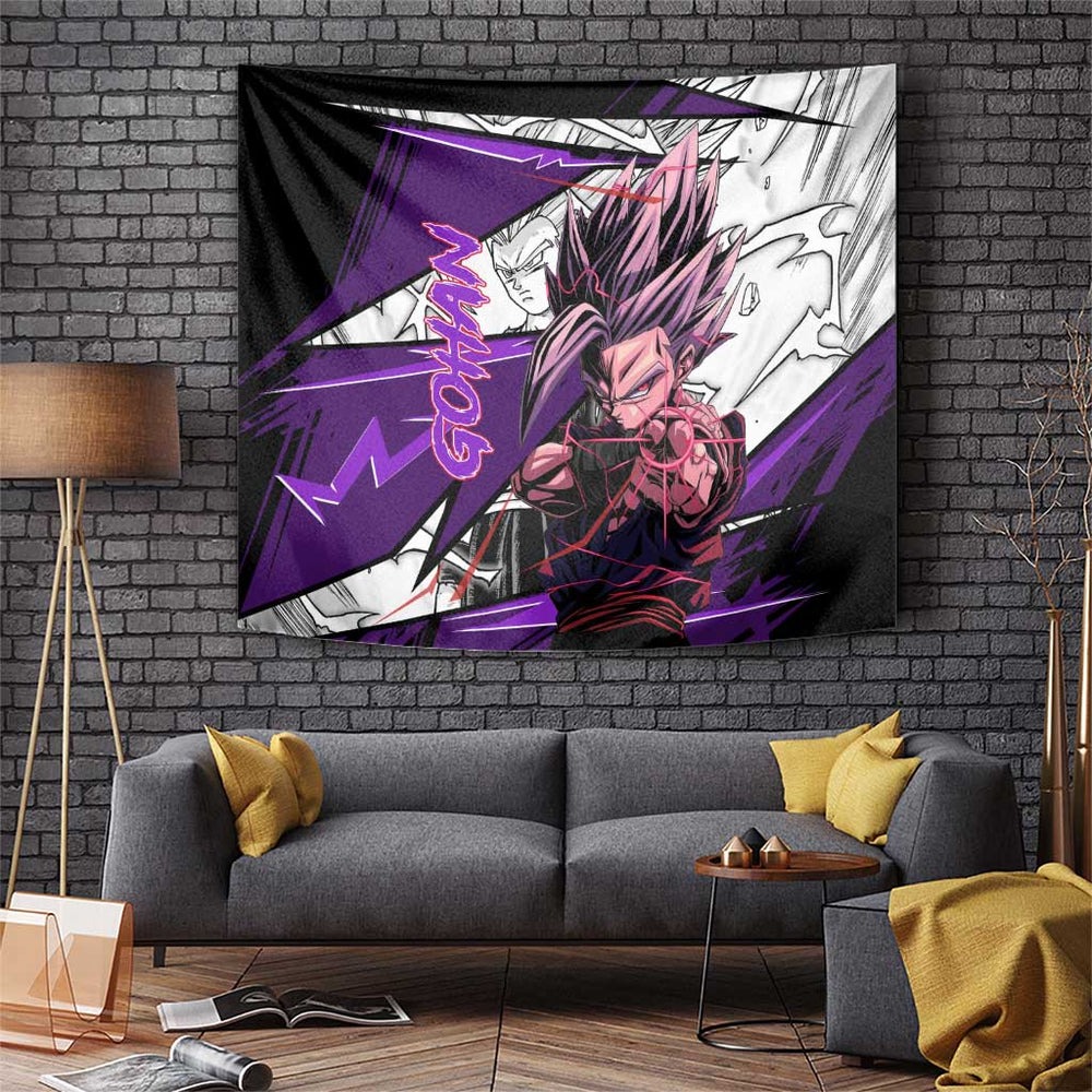 Gohan SSJ2 - Dragon Ball Tumbler With Handle Anime Mix Manga Style TS04 Gohan SSJ2 - Dragon Ball Tumbler With Handle Anime Mix Manga Style TS04