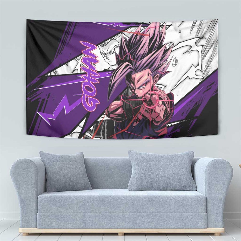 Gohan SSJ2 - Dragon Ball Tumbler With Handle Anime Mix Manga Style TS04 Gohan SSJ2 - Dragon Ball Tumbler With Handle Anime Mix Manga Style TS04