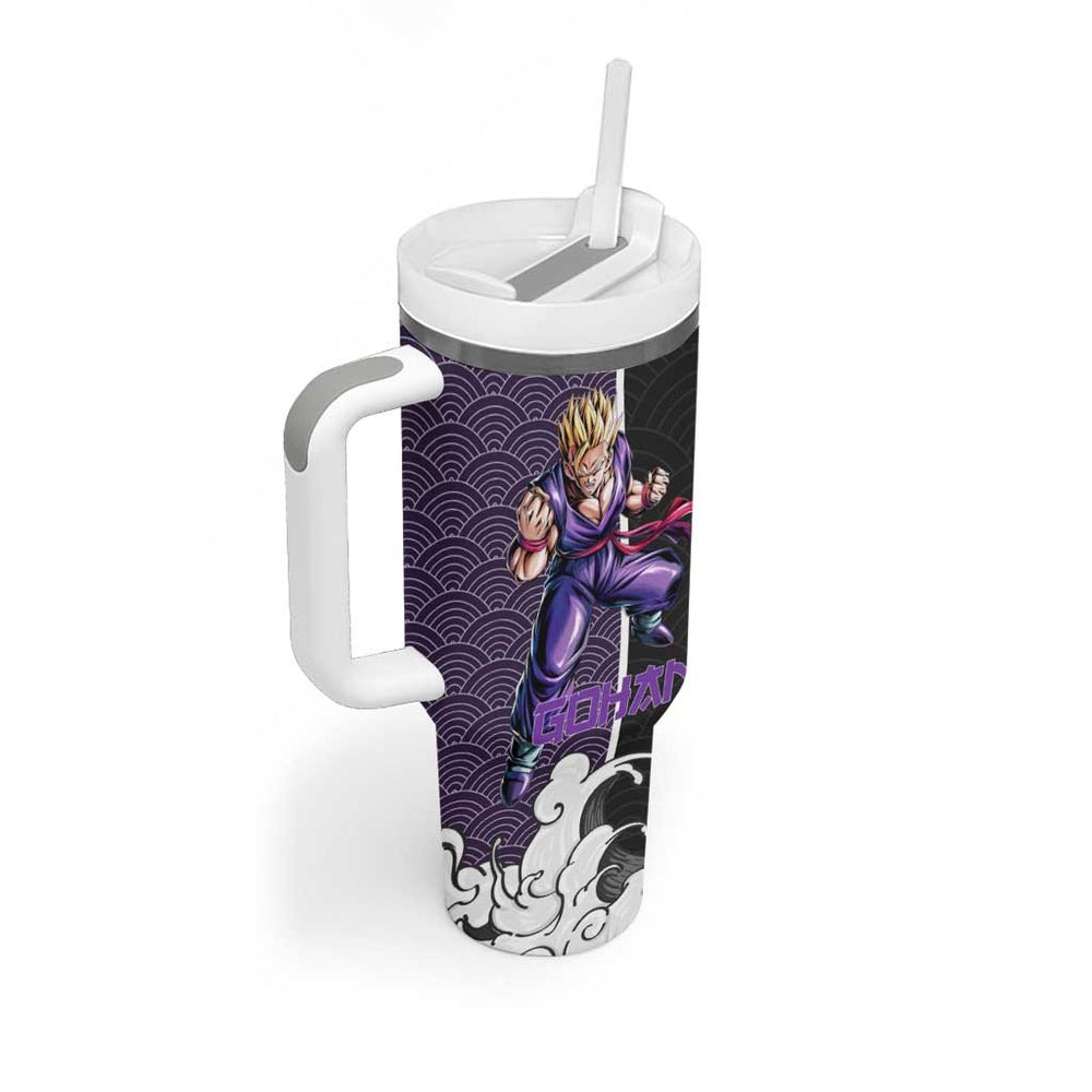 Gohan SSJ2 Japanese Kanagawa - Dragon Ball Tumbler With Handle Anime Japan Style TS04 Gohan SSJ2 Japanese Kanagawa - Dragon Ball Tumbler With Handle Anime Japan Style TS04