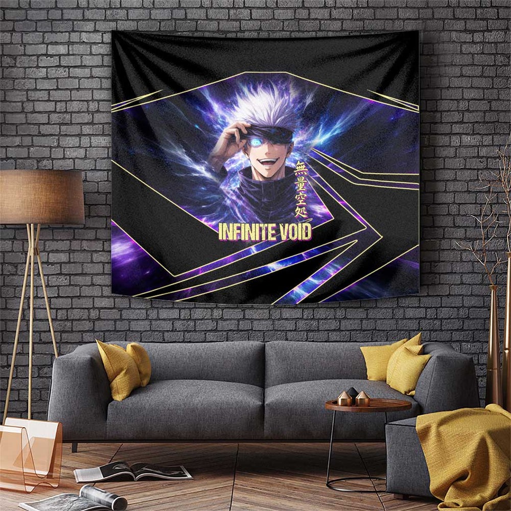 Gojo Satoru Infinite Void Tumbler With Handle Cosmic Anime Power Surge Style TS04