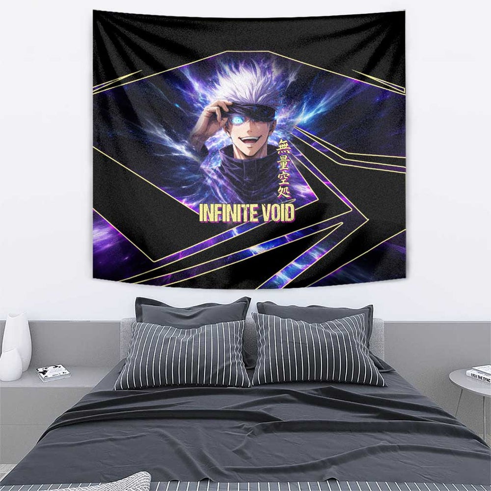 Gojo Satoru Infinite Void Tumbler With Handle Cosmic Anime Power Surge Style TS04
