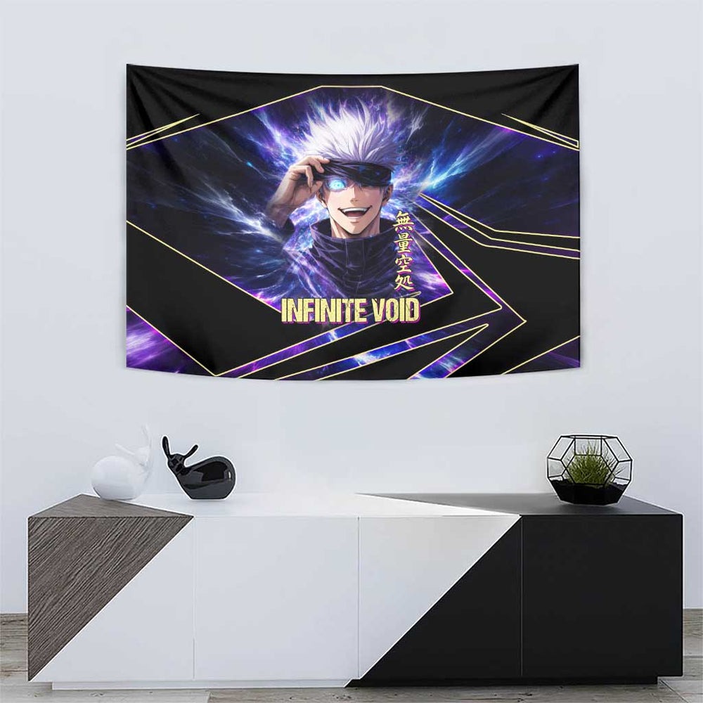 Gojo Satoru Infinite Void Tumbler With Handle Cosmic Anime Power Surge Style TS04