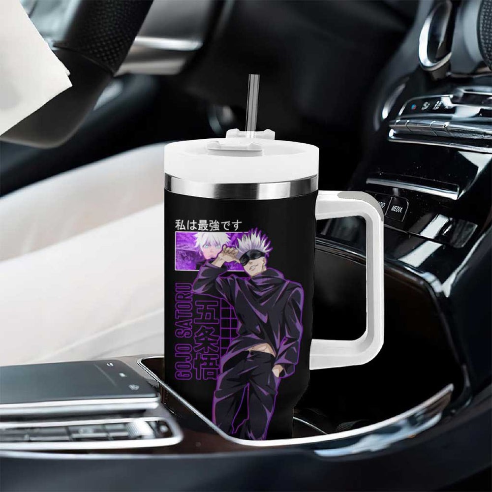 Gojo Satoru - Jujutsu Kaisen Tumbler With Handle Anime Mix Galaxy Style TS04 Gojo Satoru - Jujutsu Kaisen Tumbler With Handle Anime Mix Galaxy Style TS04