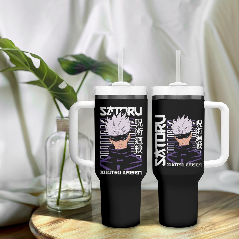 Gojo Satoru - Jujutsu Kaisen Tumbler With Handle Anime Mix Galaxy Style TS04 Gojo Satoru - Jujutsu Kaisen Tumbler With Handle Anime Mix Galaxy Style TS04