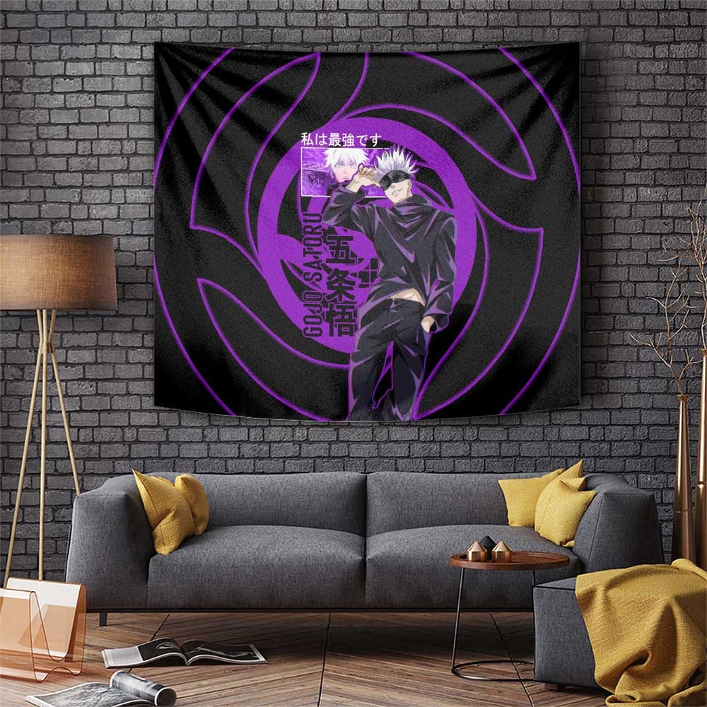 Gojo Satoru Sensei - Jujutsu Kaisen Tapestry Anime Japan Art Style TS04
