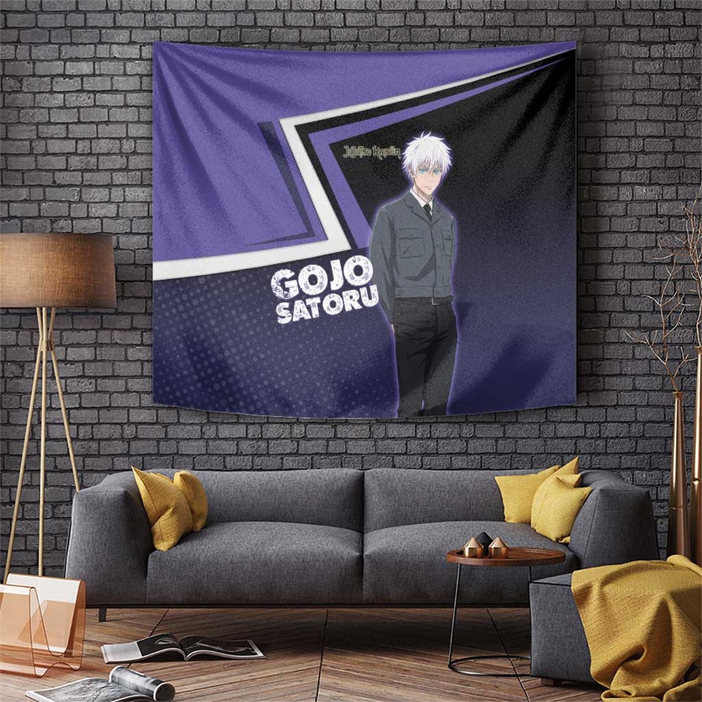 Gojo Satoru Tapestry Bold Anime Poster Style TS04 Gojo Satoru Tapestry Bold Anime Poster Style TS04