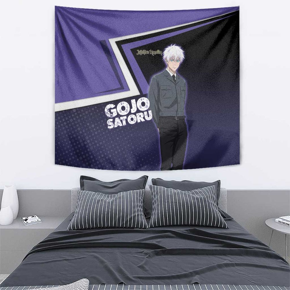 Gojo Satoru Tapestry Bold Anime Poster Style TS04 Gojo Satoru Tapestry Bold Anime Poster Style TS04