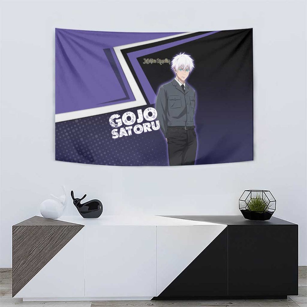 Gojo Satoru Tapestry Bold Anime Poster Style TS04 Gojo Satoru Tapestry Bold Anime Poster Style TS04