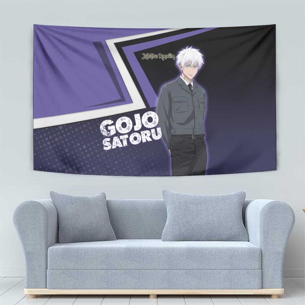 Gojo Satoru Tapestry Bold Anime Poster Style TS04 Gojo Satoru Tapestry Bold Anime Poster Style TS04