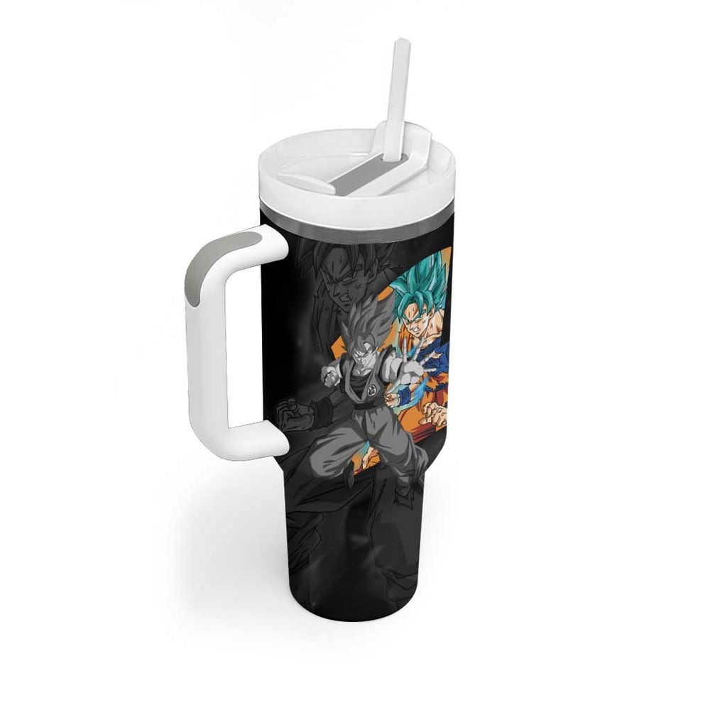 Goku Blue - Dragon Ball Tumbler With Handle Anime Style TS04 Goku Blue - Dragon Ball Tumbler With Handle Anime Style TS04