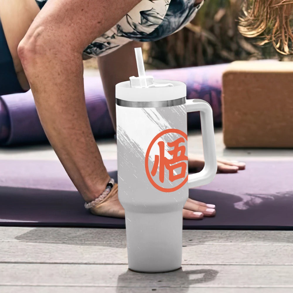 Goku Blue Tumbler With Handle Dragon Ball Mix Anime Manga TS Goku Blue Tumbler With Handle Dragon Ball Mix Anime Manga TS