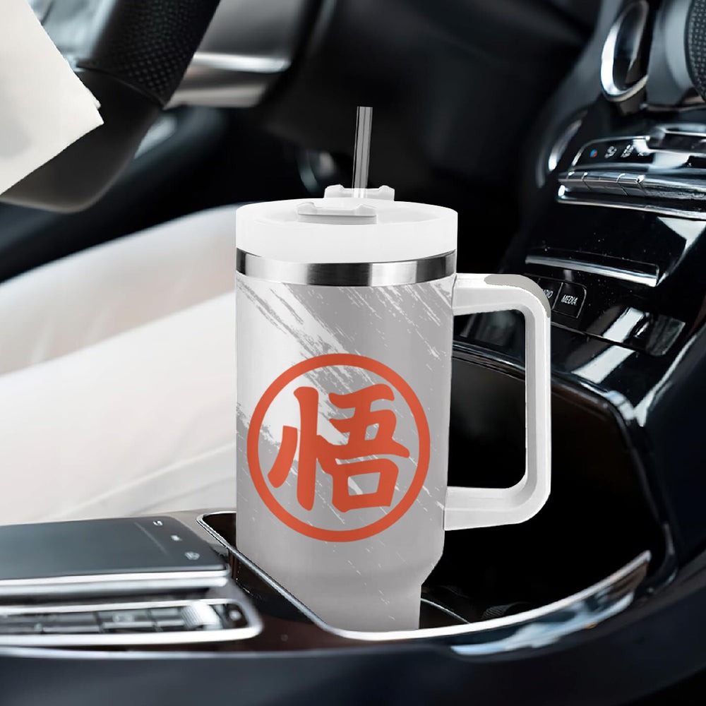 Goku Blue Tumbler With Handle Dragon Ball Mix Anime Manga TS Goku Blue Tumbler With Handle Dragon Ball Mix Anime Manga TS