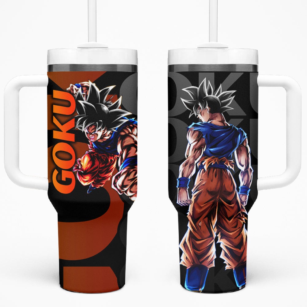 Goku - Dragon Ball Tumbler With Handle Anime Mix Manga Style TS04 Goku - Dragon Ball Tumbler With Handle Anime Mix Manga Style TS04