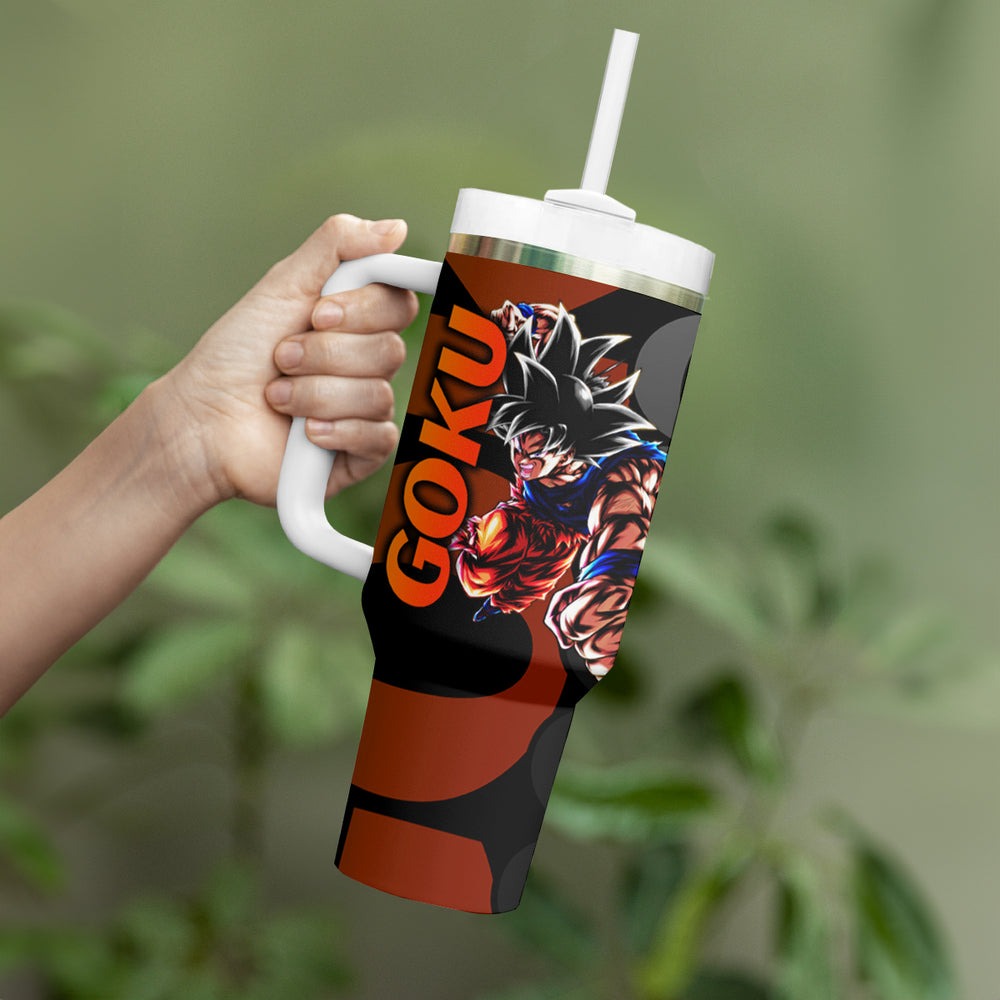 Goku - Dragon Ball Tumbler With Handle Anime Mix Manga Style TS04 Goku - Dragon Ball Tumbler With Handle Anime Mix Manga Style TS04