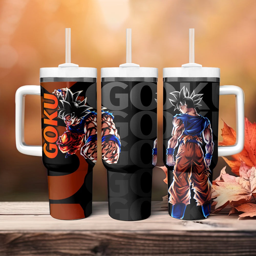 Goku - Dragon Ball Tumbler With Handle Anime Mix Manga Style TS04 Goku - Dragon Ball Tumbler With Handle Anime Mix Manga Style TS04