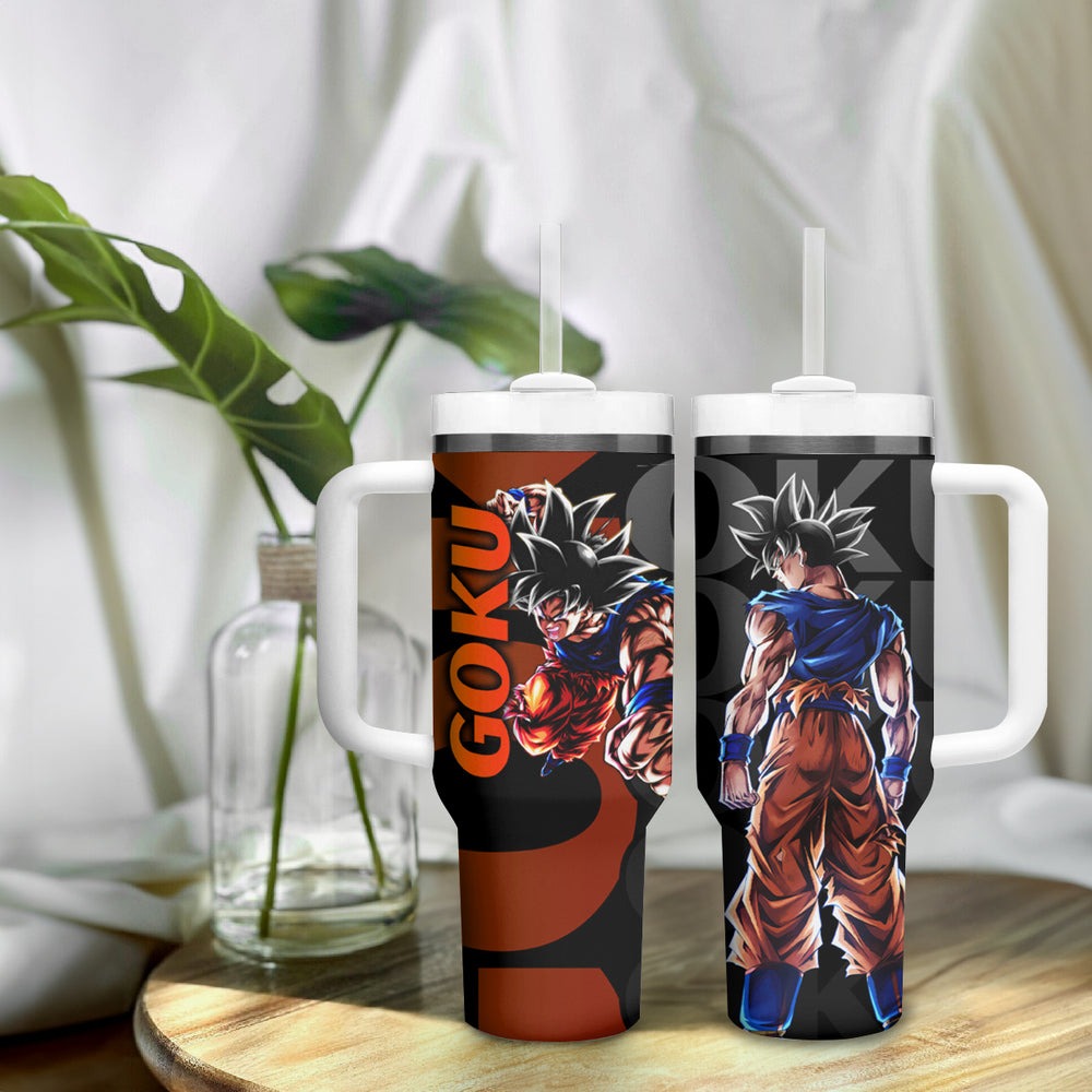 Goku - Dragon Ball Tumbler With Handle Anime Mix Manga Style TS04 Goku - Dragon Ball Tumbler With Handle Anime Mix Manga Style TS04