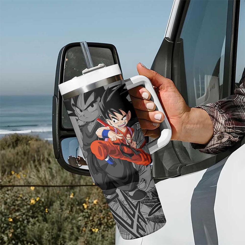 Goku Kid - Dragon Ball Tumbler With Handle Anime Mix Manga Style TS04 Goku Kid - Dragon Ball Tumbler With Handle Anime Mix Manga Style TS04