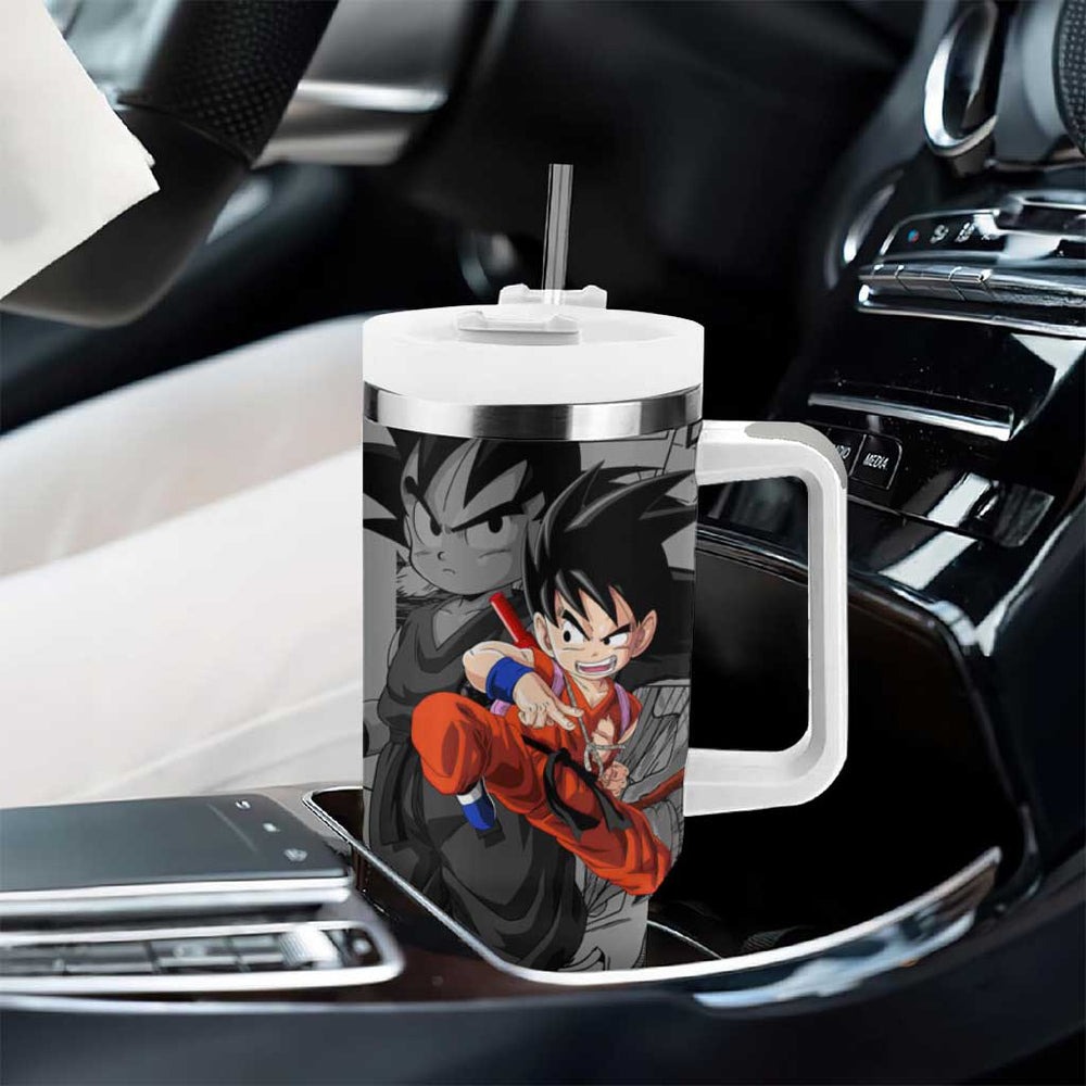 Goku Kid - Dragon Ball Tumbler With Handle Anime Mix Manga Style TS04 Goku Kid - Dragon Ball Tumbler With Handle Anime Mix Manga Style TS04