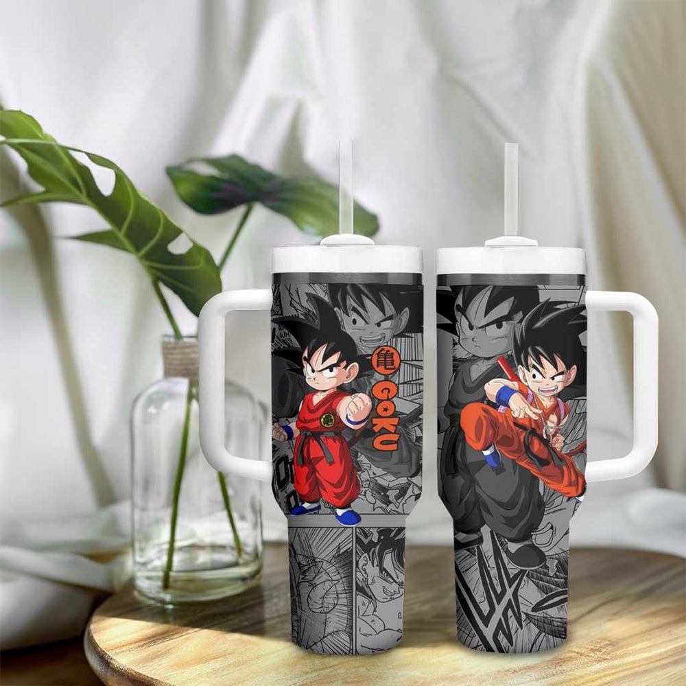 Goku Kid - Dragon Ball Tumbler With Handle Anime Mix Manga Style TS04 Goku Kid - Dragon Ball Tumbler With Handle Anime Mix Manga Style TS04