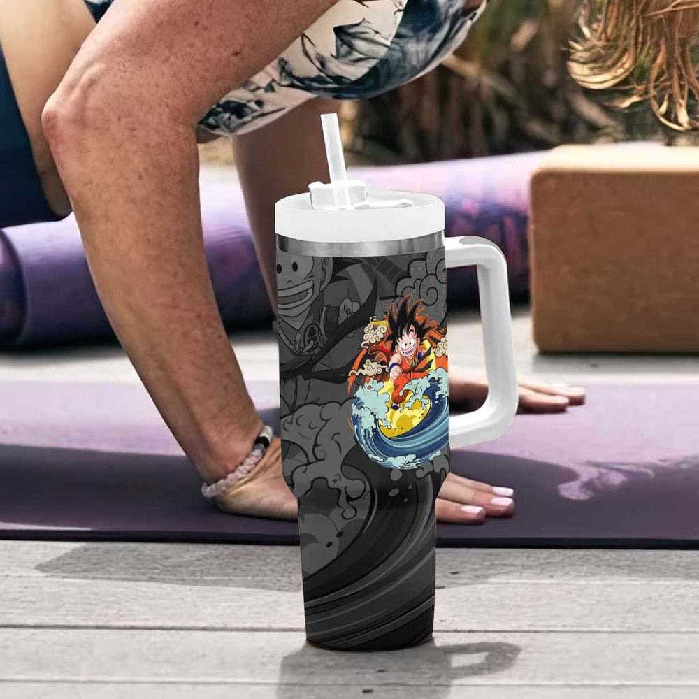 Goku Kid - Dragon Ball Tumbler With Handle Anime Mix Manga Style TS04 Goku Kid - Dragon Ball Tumbler With Handle Anime Mix Manga Style TS04