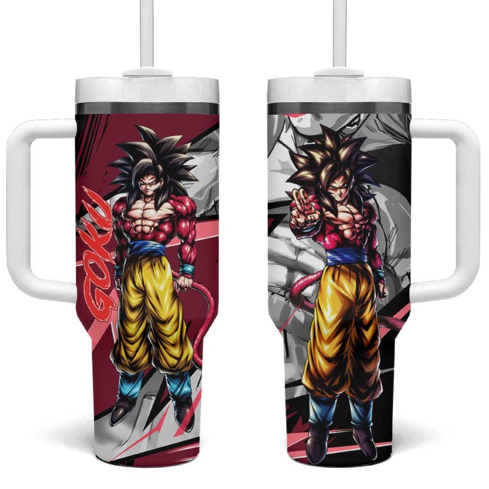 Goku SSJ 4 - Dragon Ball Tumbler With Handle Anime Mix Manga Style TS04 Goku SSJ 4 - Dragon Ball Tumbler With Handle Anime Mix Manga Style TS04