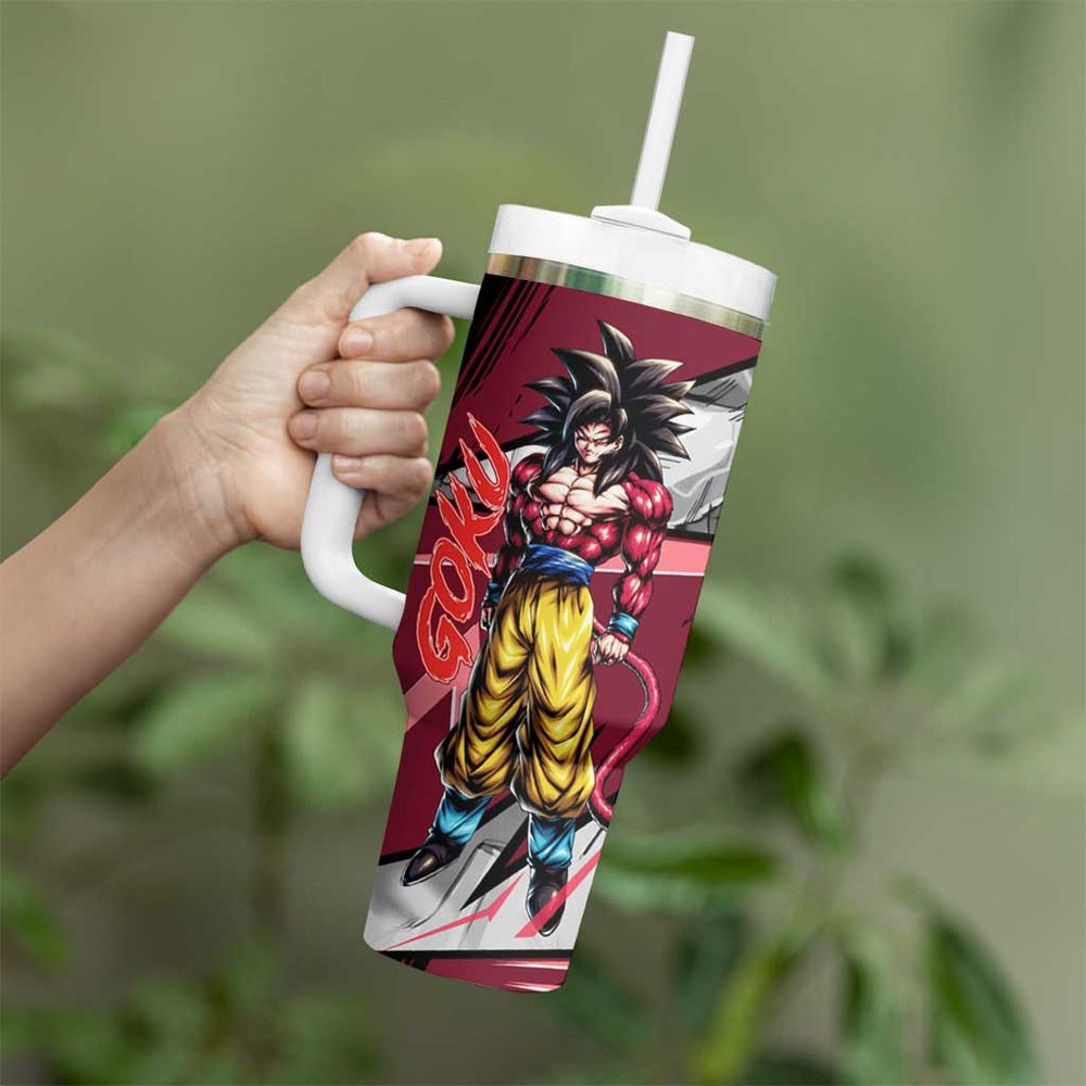 Goku SSJ 4 - Dragon Ball Tumbler With Handle Anime Mix Manga Style TS04 Goku SSJ 4 - Dragon Ball Tumbler With Handle Anime Mix Manga Style TS04