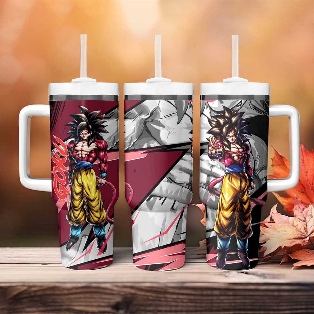Goku SSJ 4 - Dragon Ball Tumbler With Handle Anime Mix Manga Style TS04 Goku SSJ 4 - Dragon Ball Tumbler With Handle Anime Mix Manga Style TS04