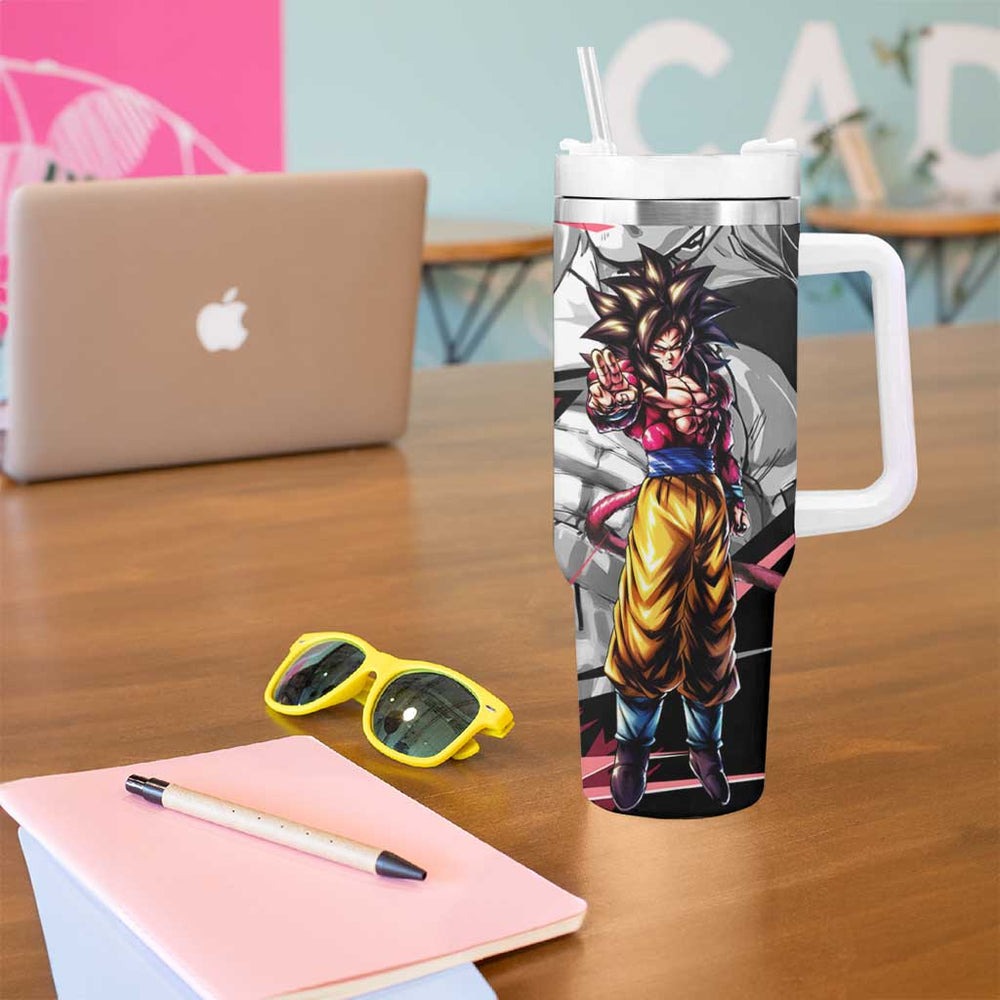 Goku SSJ 4 - Dragon Ball Tumbler With Handle Anime Mix Manga Style TS04 Goku SSJ 4 - Dragon Ball Tumbler With Handle Anime Mix Manga Style TS04