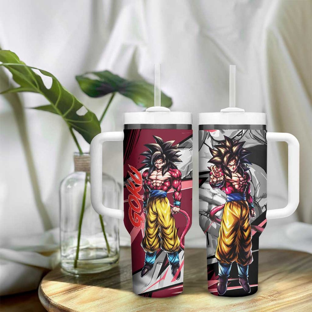 Goku SSJ 4 - Dragon Ball Tumbler With Handle Anime Mix Manga Style TS04 Goku SSJ 4 - Dragon Ball Tumbler With Handle Anime Mix Manga Style TS04