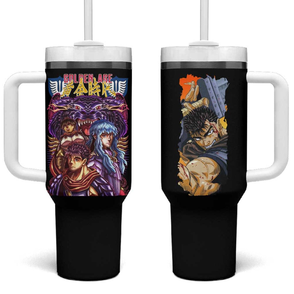 Golden Age Berserk Tumbler With Handle Japan Anime Style TS04 Golden Age Berserk Tumbler With Handle Japan Anime Style TS04