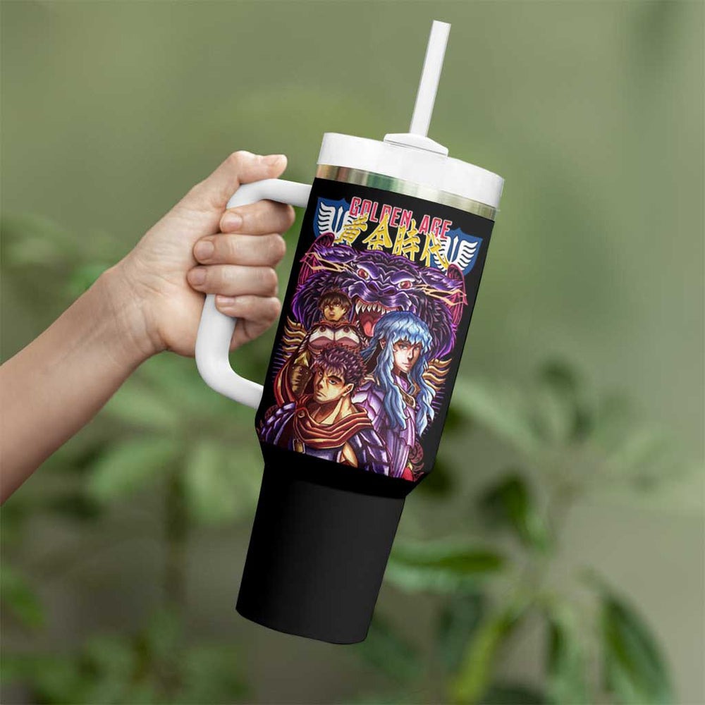 Golden Age Berserk Tumbler With Handle Japan Anime Style TS04 Golden Age Berserk Tumbler With Handle Japan Anime Style TS04